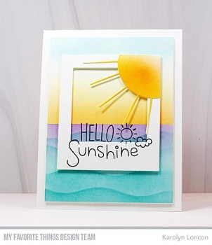 MFT - 6" x 6" Schablone - Summer Waves