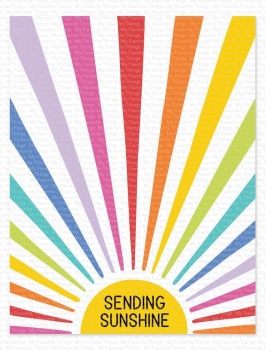 MFT - 6" x 6" Scene Stencil - Sunny Rays