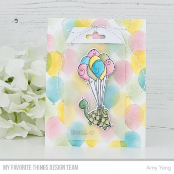 MFT - 6" x 6" Scene Stencil - Balloon Party