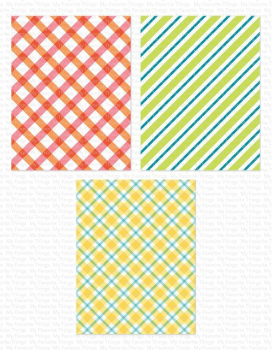 MFT - 6" x 6" Scene Stencil - Plaid Builder