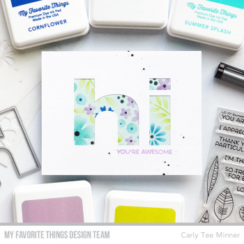 MFT - 4 1/2" x 6" Scene Stencil - Friendly Flowers Stencil Set