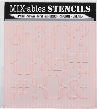 MFT - 6" x 6" Schablone - Punctuate It *limitiert*