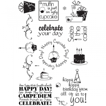 My Sentiments Exactly Clearstamps - Cupcake B-Day