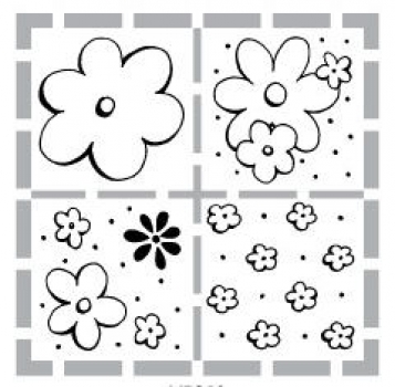 % Stampendous- Flower Quartet%