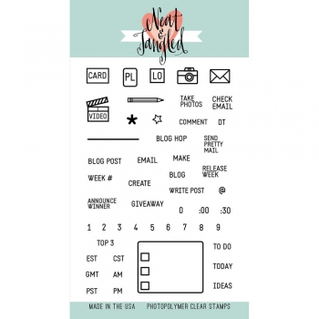Neat & Tangled Clear Stamps - Blog Planner