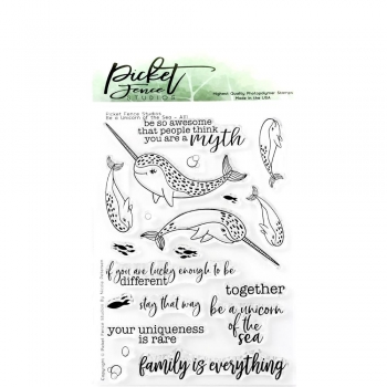 Picket Fence Clear Stamps - Be a Unicorn of the Sea