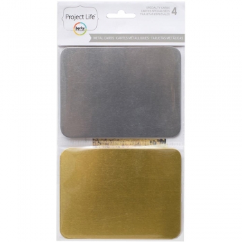 Project Life - Specialty Cards - Metal Cards 4 Stck.