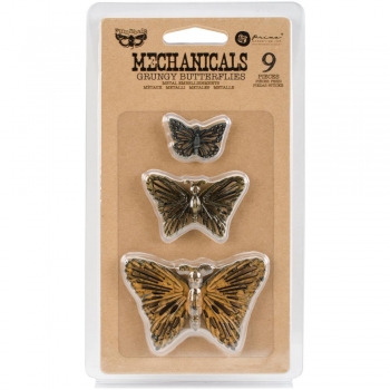 Prima Marketing Finnabair Mechanicals - Grungy Butterflies 9 St.