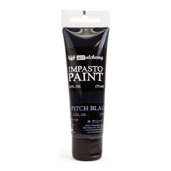 Prima Marketing Art Alchemy - Impasto Paint - Pitch Black