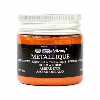 Prima Marketing Acrylic Paint - Metallique Gold Amber