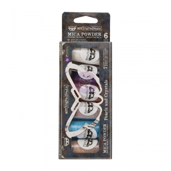Finnabair Art Ingredients Mica Powder Set - Pearls and Crystals