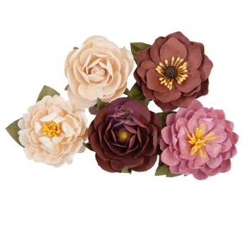 Prima Marketing Mulberry Paper Flowers - Farmer's Market/Farm Sweet Farm 5 Stk.