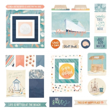 Photo Play Ephemera Pack - Beach Vibes