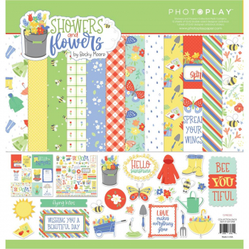 Photo Play 12" x 12" Collection Pack - Showers and flowers