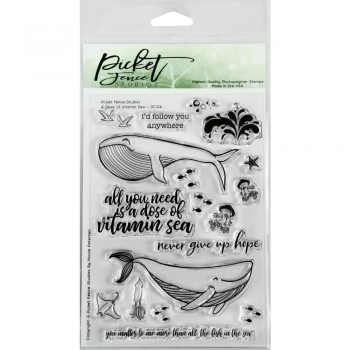 Picket Fence Clear Stamps - A Dose Of Vitamin Sea