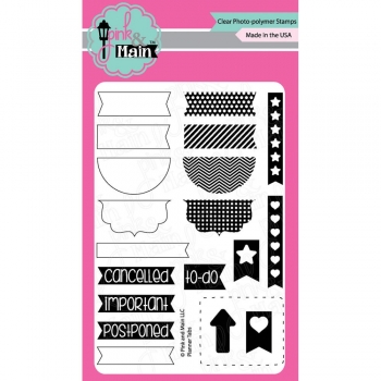 Pink and Main Clearstamps - Planner Tabs