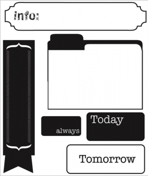 Prima Clear Stamp - Engraver - 6 Label