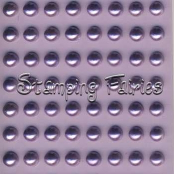 80 selbstklebende Halbperlen 5mm- helllila