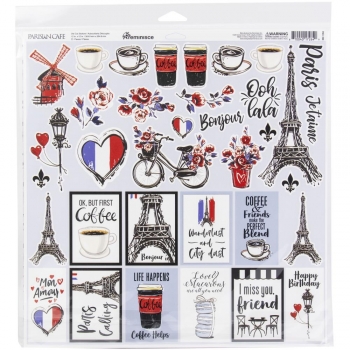 Reminisce - Collection Kit - 12" x 12" - Parisian Cafe Kit