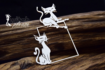SnipArt Chipboards Witch Please – Frame with Cats