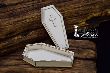 SnipArt Chipboards Witch Please – 3D Coffin