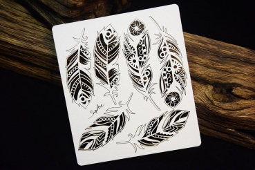 SnipArt Chipboards Mandalas Dreams – Openwork feathers