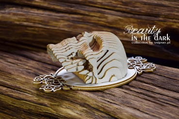 SnipArt Chipboards Beauty in the Dark – 3D Skull