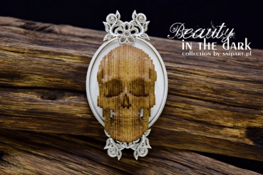 SnipArt Chipboards Beauty in the Dark – 3D Skull