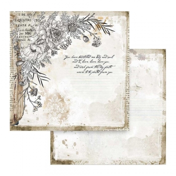 Stamperia - Romantic - Journal Corner W/Flower 12" x 12"