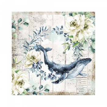 Stamperia - Romantic - Sea Dream Whale 12" x 12"