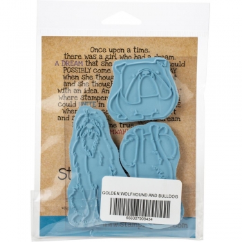 Stamping Bella - Golden, Wolfhound and Bulldog