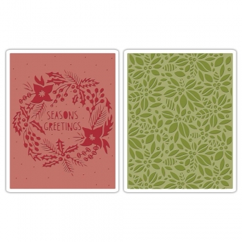 Tim Holtz Prägefolderset Greeting & Greens Set