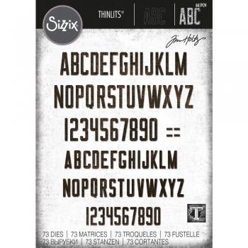 Sizzix Tim Holtz Thinlits - Alphanumeric Theory