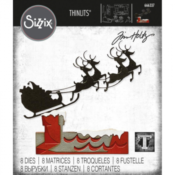 Sizzix Tim Holtz Thinlits - Reindeer Sleigh
