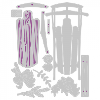 Sizzix Tim Holtz Thinlits - Vintage Sled