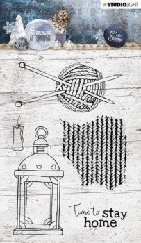 Studio Light Clear Stamps - Snowy Afternoon - Time to stay home