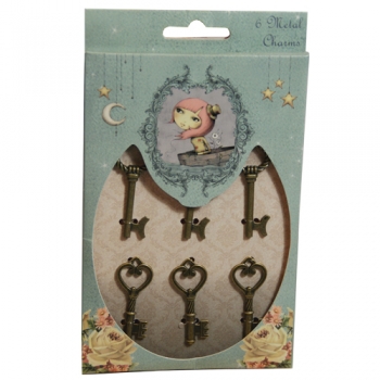 %Santoro Mirabelle Metall Charms - Schlüssel%