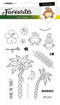 Studio Light Clear Stamps - Tropical Jungle (Affe)