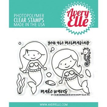 Avery Elle Clearstamps - Mermaids