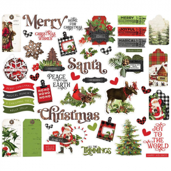 Simple Stories Bits & Pieces Simple Vintage Christmas Lodge