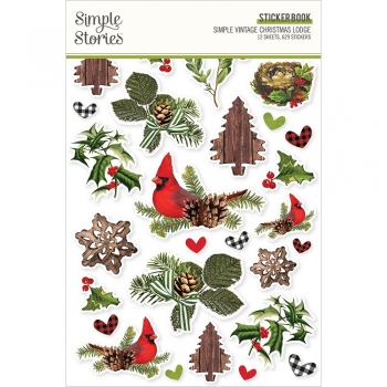 Simple Stories Sticker Book - Simple Vintage Christmas Lodge