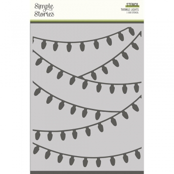 Simple Stories - Twinkle Lights Stencil 6 x 8