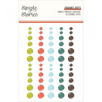 Simple Stories Enamel Dots - Simple Vintage Lakeside