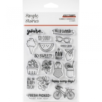Simple Stories Clear Stamp Set - Summer Farmhouse
