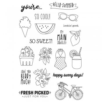 Simple Stories Clear Stamp Set - Summer Farmhouse