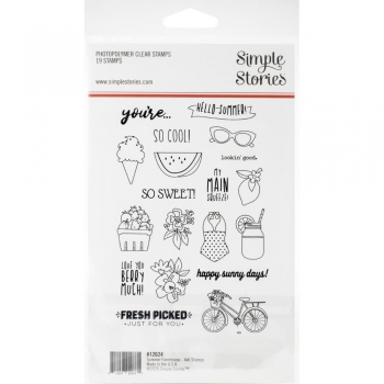 Simple Stories Clear Stamp Set - Summer Farmhouse