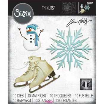 Sizzix Tim Holtz Thinlits - Vault Winter Wishes