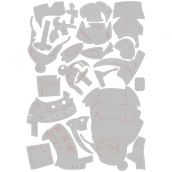 Sizzix Tim Holtz Thinlits - Eugene, Colorize