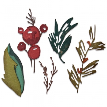 Sizzix Tim Holtz Thinlits - Holiday Brushstroke