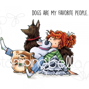 Stamping Bella - Daphne and her Dogs